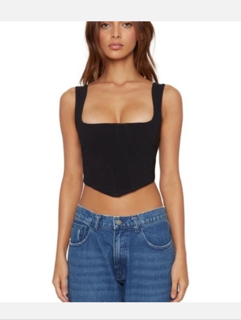 DANIELLE GUIZIO BAYEUX CORSET IN BLACK